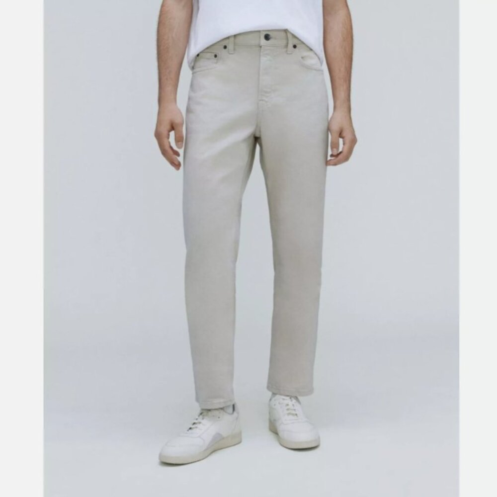 NEW Everlane Men The Classic Straight Jeans 30x32 Sand Cotton pants wonder beige